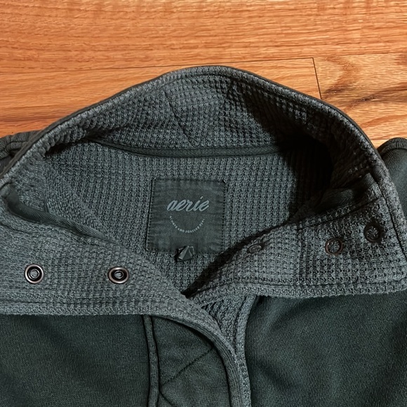 Aerie Getaway Quarter Snap Sweatshirt - Picture 7 of 9